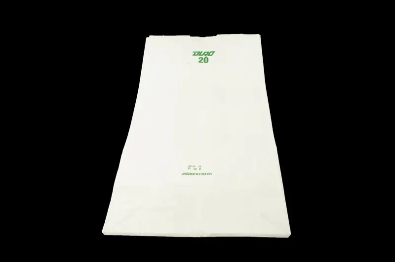 Duro #20 White Kraft Paper Bags (Pack Of 50) 1