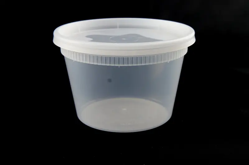 Eccocane 16-Ounce Microwave-Safe Hdpe Deli Container With Lid 1
