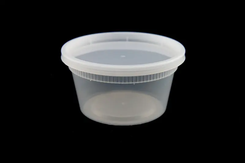 Eccocane 16 Oz Microwave-Safe Hd Plastic Deli Container With Secure-Fit Lid 1