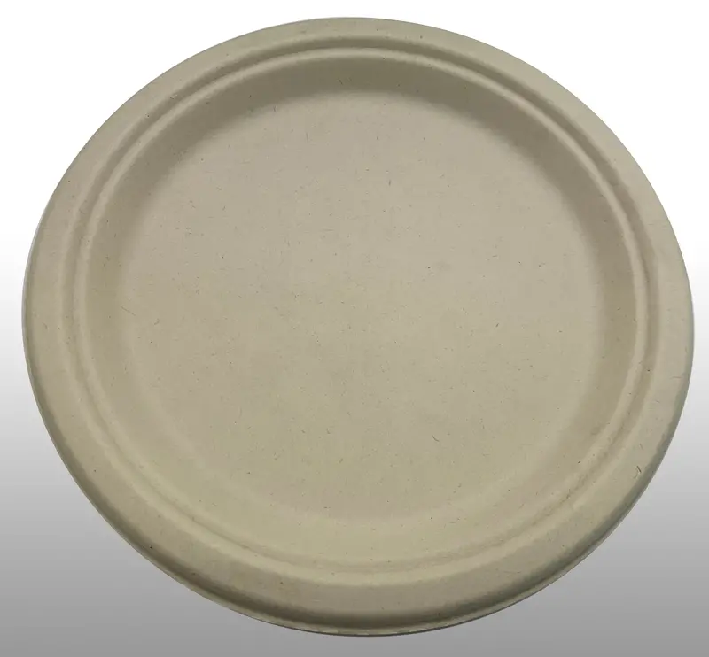 Eccocane Ep9 – 9" Pfas-Free Bagasse Blend Round Serving Plate 3
