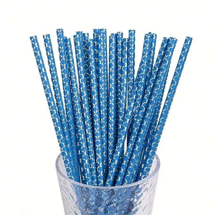 Eco-Friendly Paper Straws For Desserts – Bakersbodega® 1