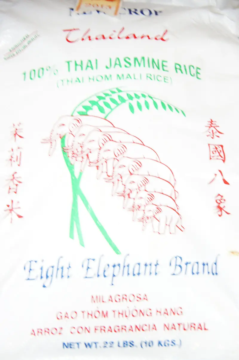 Eight Elephant Thai Jasmine Rice – 22 Lb Bag 1