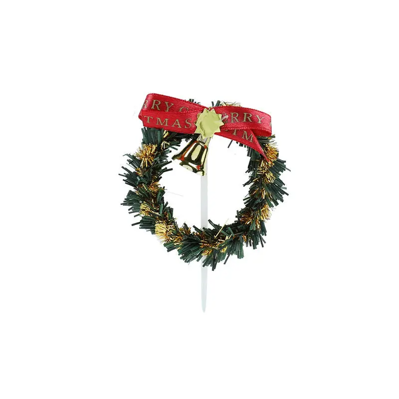 Elegant Gold-Tone Wreath – Festive Table Or Wall Decor, 5-Pack 1