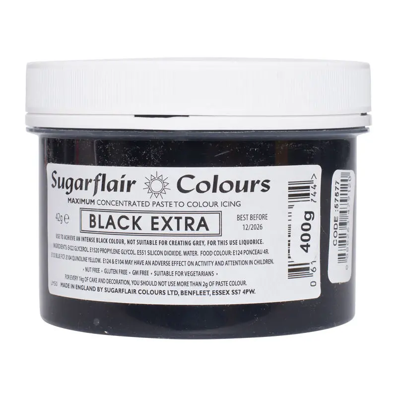 Extra-Concentrated Black Food Coloring Paste – 400 G 1