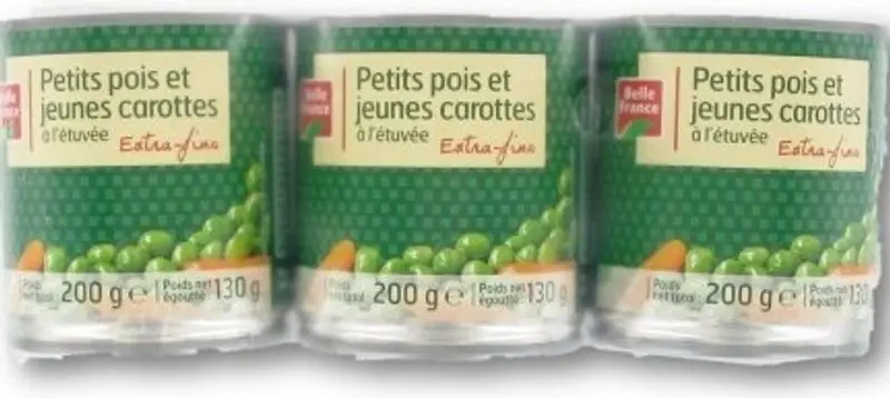 Extra-Fine Peas & Carrots, 200G – Convenient Single-Serving Portion (#116883) 1