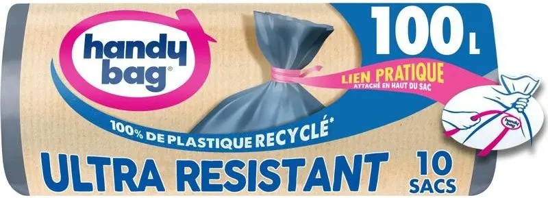 Extra-Large Drawstring Bin Liners – 100L, Pack Of 10 1