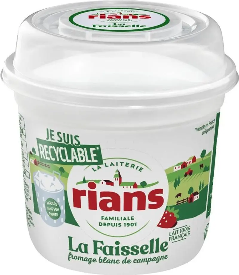 Faisselle Cheese Yogurt, 500G – Traditional French Drained Curd 1