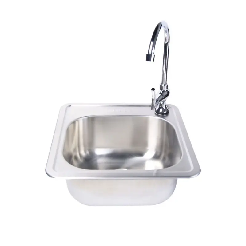 Fire Magic 15×15 Compact Outdoor Sink With Cold-Only Faucet 1