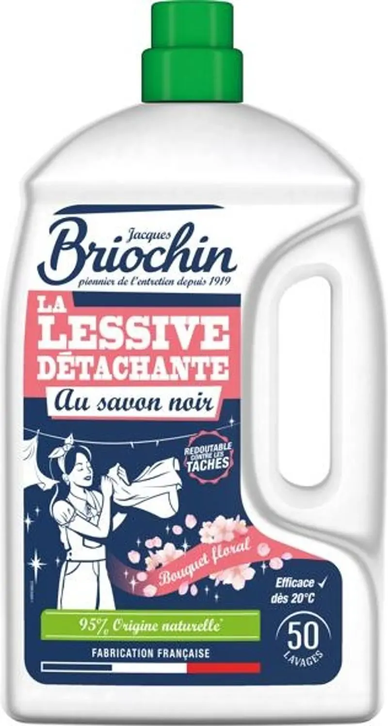 Floral Black Soap Laundry Detergent – 2.27L Gentle Plant-Based Formula 1
