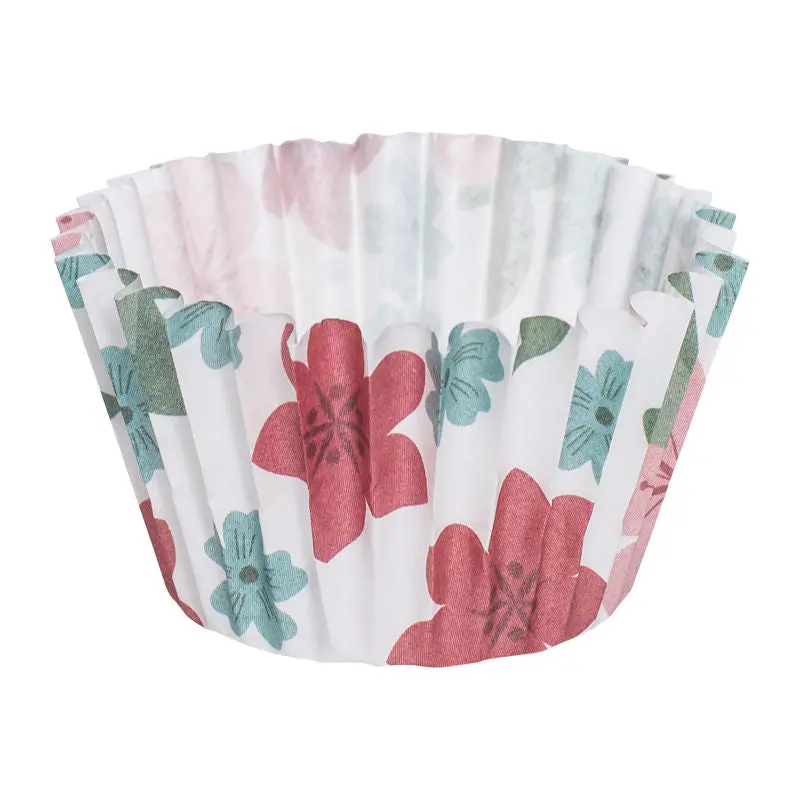 Floral-Print Greaseproof Mini Baking Cups – 75Mm, 500-Pack (#62067) 1