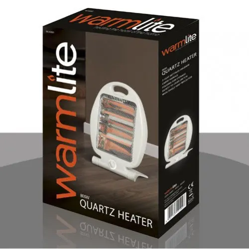 Foldable 800W Quartz Heater With Dual Heat Settings 1