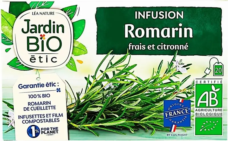 Fresh Rosemary & Lemon Infused Herbal Tea – 20 Tea Bags 1