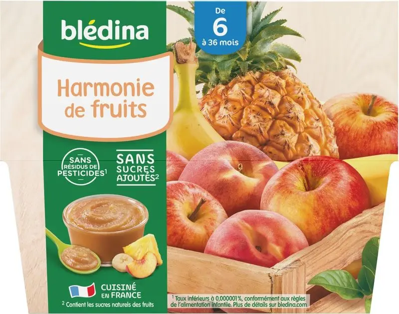 Fruit Harmony Baby Compote – Apple, Pear & Berry Blend, 100G (#118360) 1