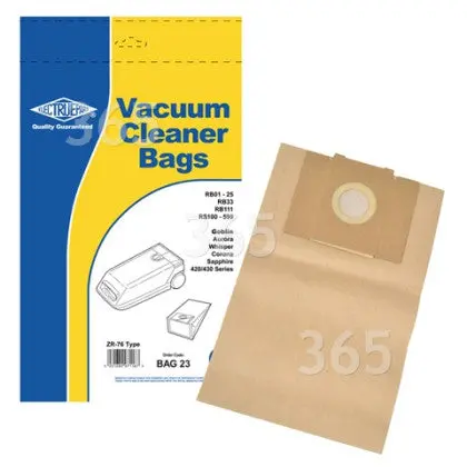 Goblin Whisper Vacuum Dust Bag Refills – 5-Pack 1