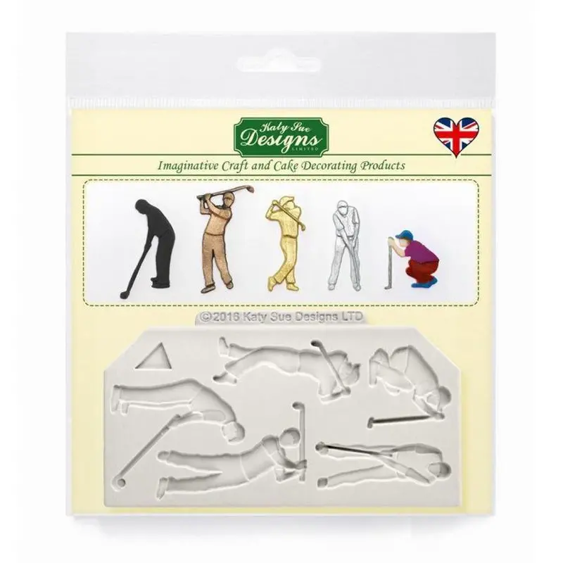 Golf Silhouette Pattern Silicone Mold – Ce0057 1
