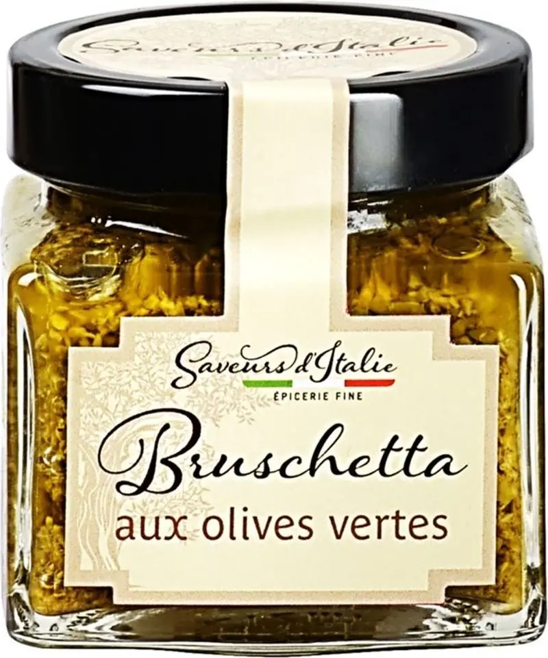 Green Olive Bruschetta – 180G Rustic Mediterranean Tapenade 1