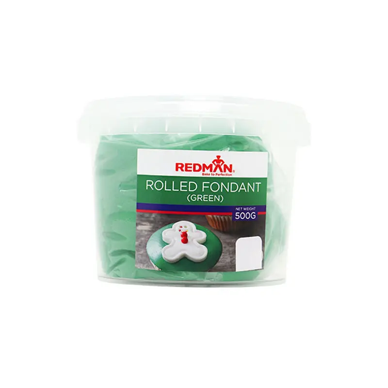 Green Rolled Fondant – 500G Block (Sku #66238) 1