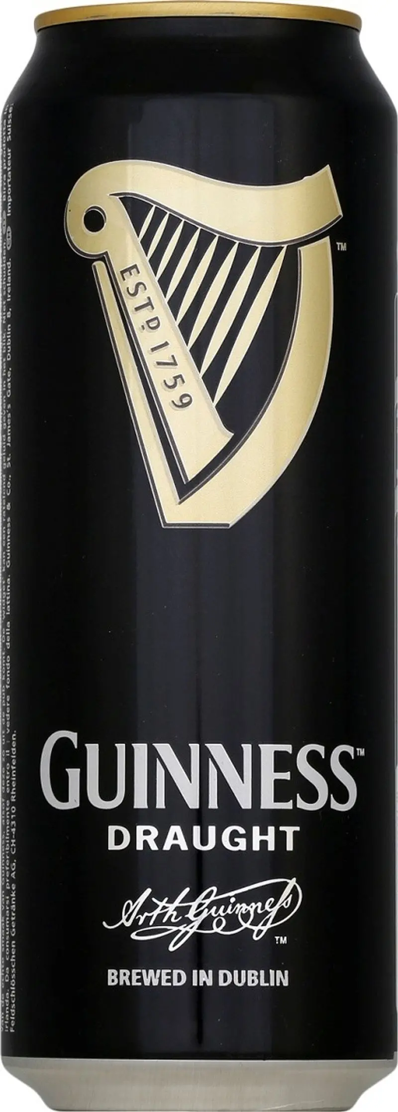 Guinness Draught Stout – 4.2% Abv Dark Beer In 50Cl Bottle 1