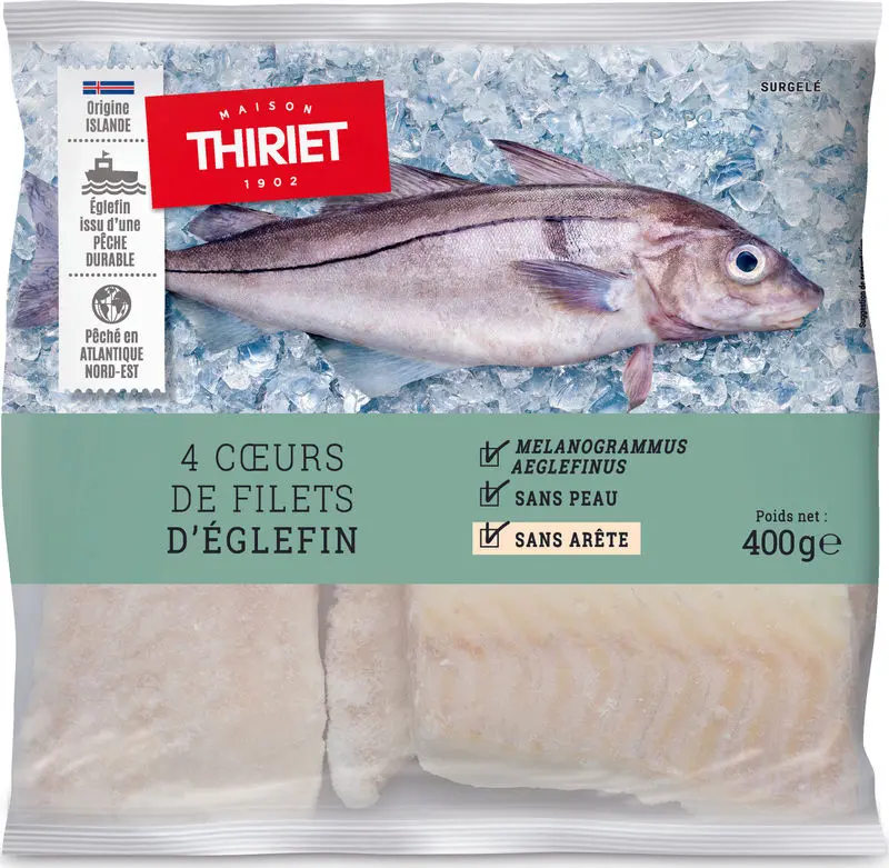 Haddock Fillet Heart Pieces – 400G (4–5 Pieces), Tender & Sustainable Seafood 1