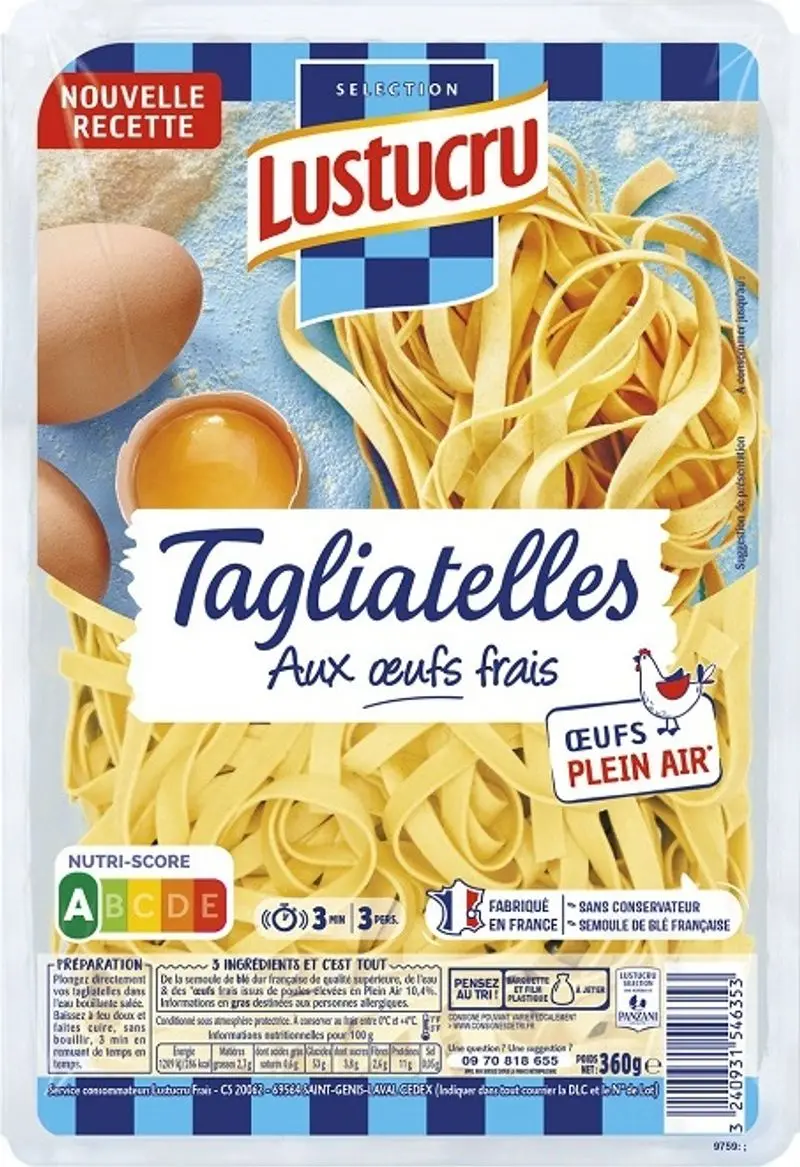 Hand-Cut Tagliatelle – Fresh Egg Pasta, 360G 1