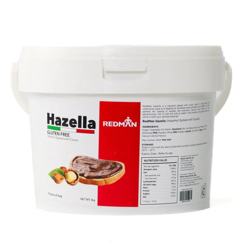 Hazella Chocolate-Hazelnut Spread – 3Kg Gourmet Nut Butter Alternative 1