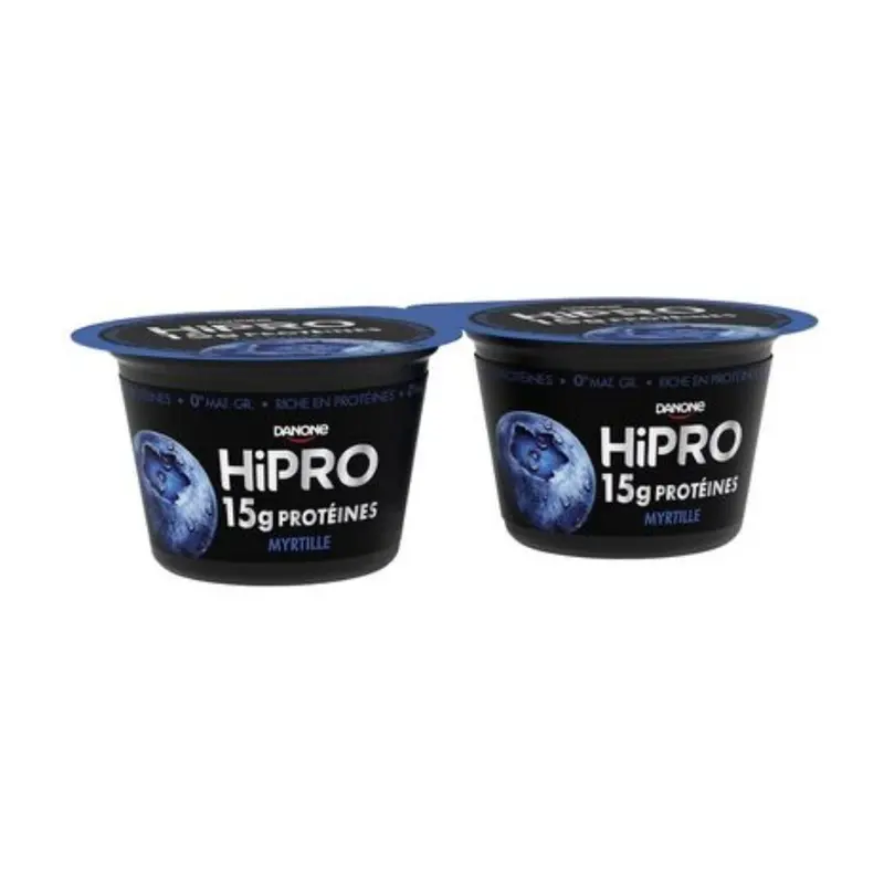 Hi-Pro Blueberry Yogurt – 2 × 160G Zero-Fat Protein-Rich Cups (#128207) 1