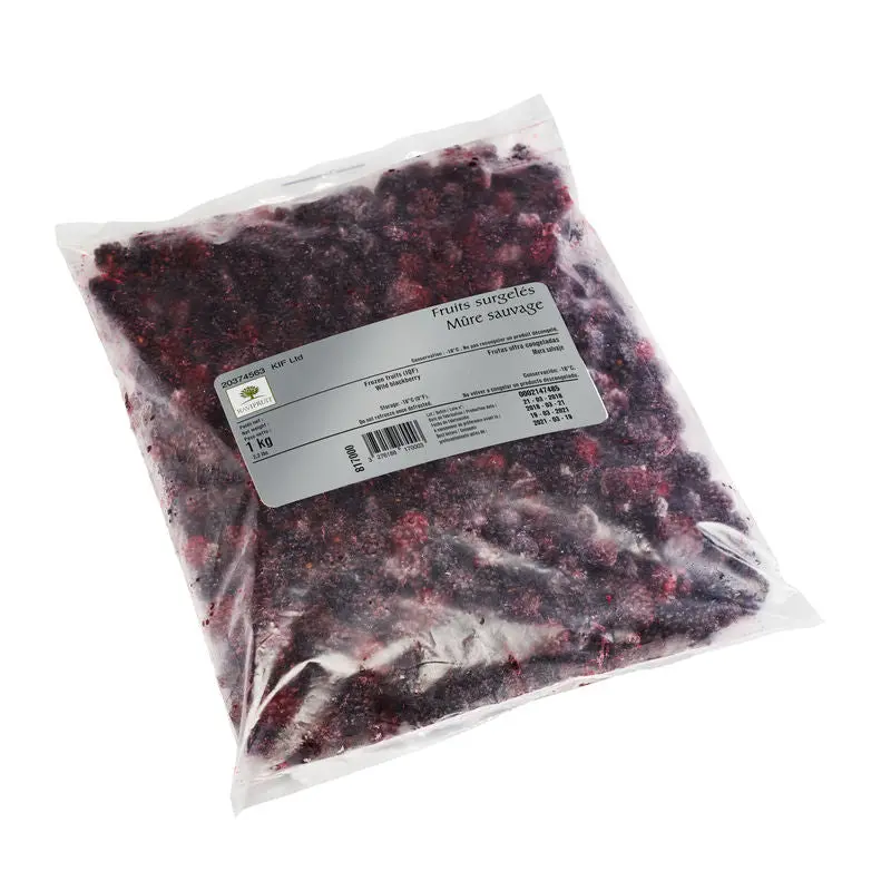 Iqf Wild Blackberries (Code 8170) – 1 Kg Flash-Frozen Whole Berries 1