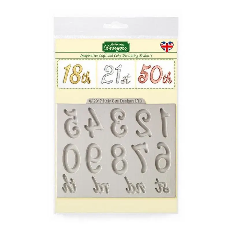 Large Number Silicone Cake Mold – Dm0043 1