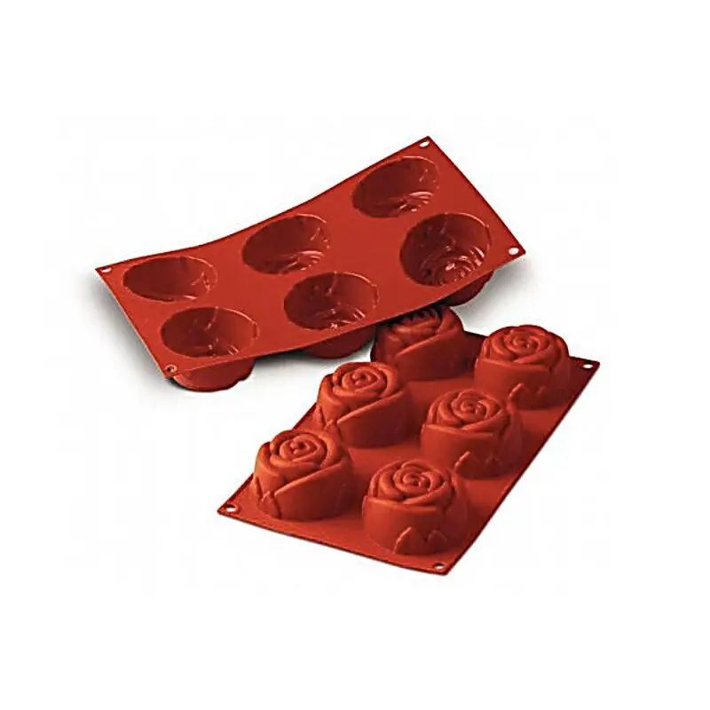 Large Rose Silicone Mold – Elegant 3D Floral Shape For Gourmet Confections 1