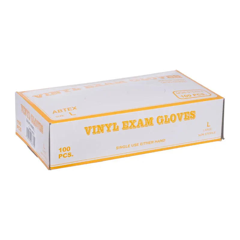 Large Vinyl Powdered Disposable Gloves – Pack Of 100 (#54075) 1