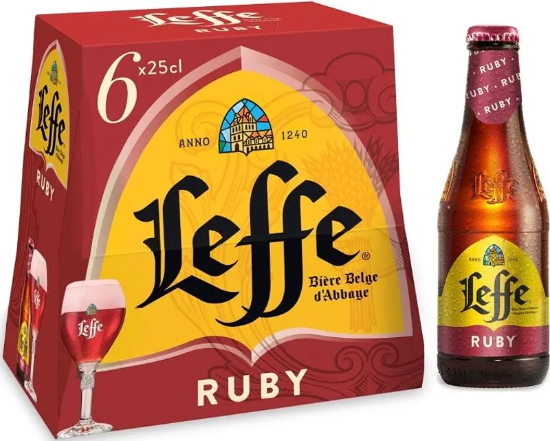 Leffe Ruby – 5% Abv Fruity Belgian Abbey Beer (25Cl) 1