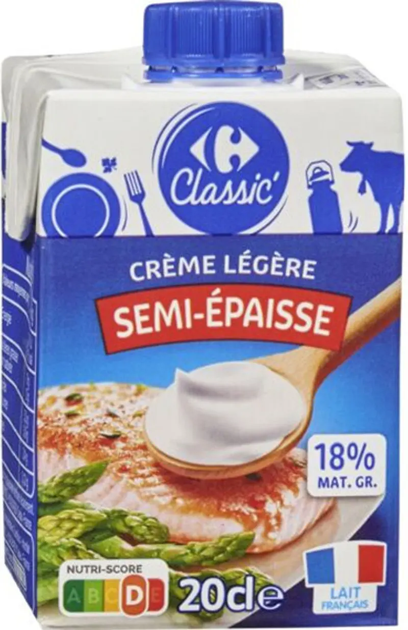 Light Semi-Thick Cream – 18% Fat, 20Cl (#116937) 1