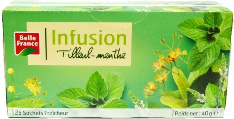 Linden & Mint Herbal Tea Bags – 25-Count Box (#126864) 1