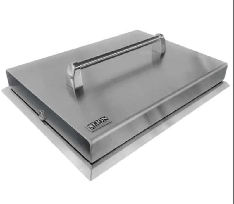 Lion Dual-Side Burner Lid Kit With Integrated Handle – Includes Parts #613522 & #613701 1