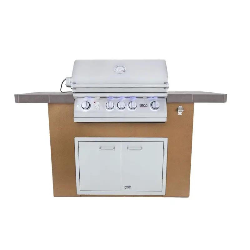 Lion Prominent Q 6-Foot Entry-Level Bbq Island With Gas Grill Only 1