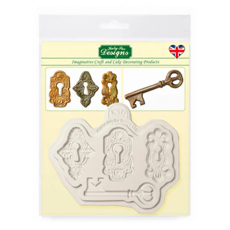 Lock And Key Themed Silicone Mold – Ce0084 1