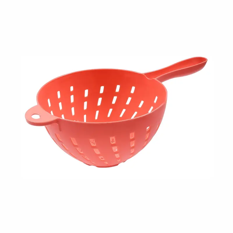 Long-Handle Stainless Steel Colander – Heavy-Duty Strainer With Ergonomic Grip 1