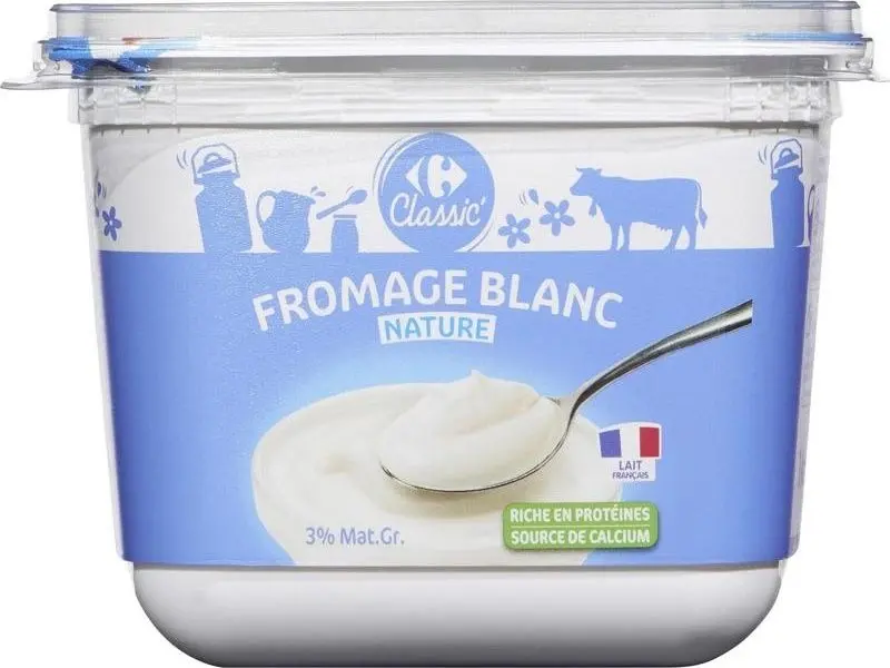 Low-Fat Fresh Cheese Yogurt, 3% Fat – 1Kg Family Tub 1