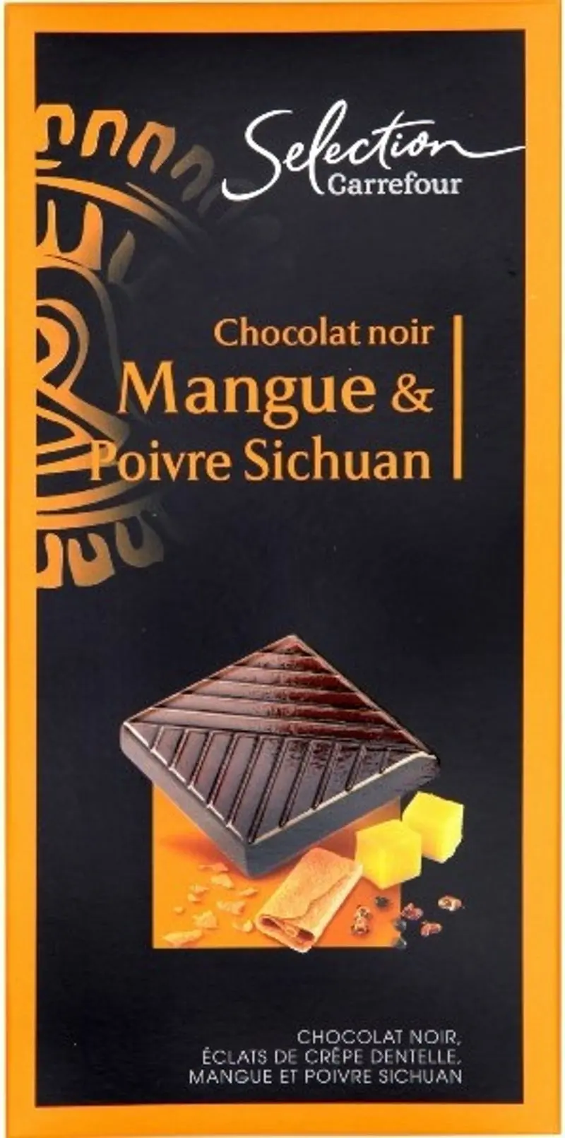 Mango & Sichuan Pepper Dark Chocolate – 100G | Spicy-Sweet Artisan Chocolate (#116634) 1