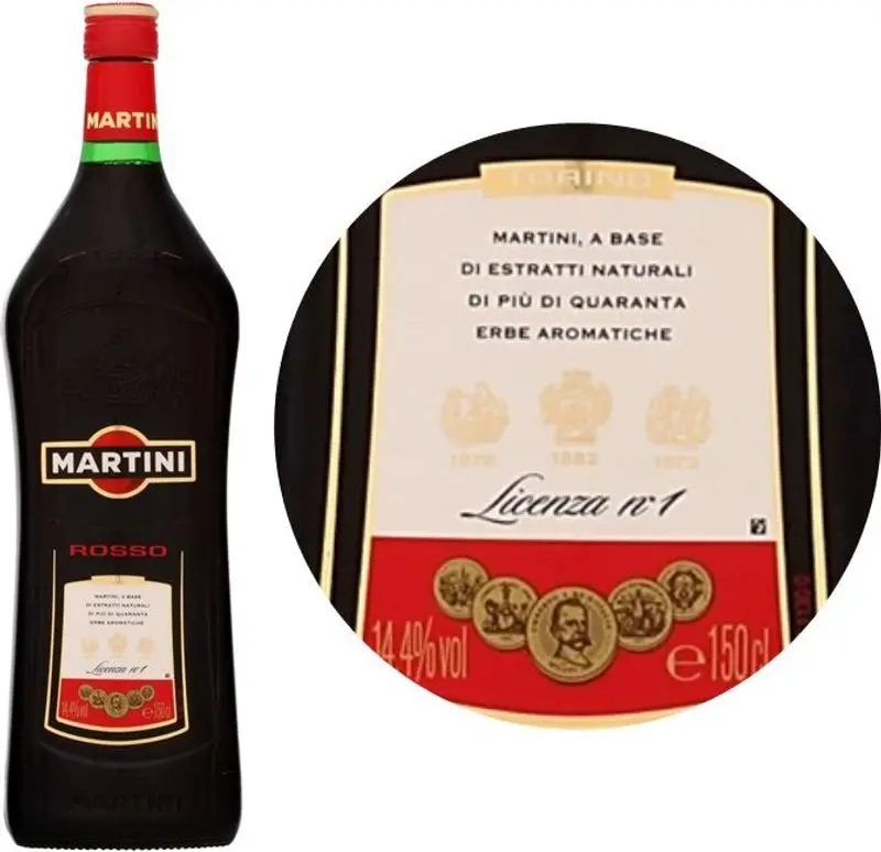 Martini Rosso Aperitif – 1L Bottle, 14.4% Abv (#126878) 1