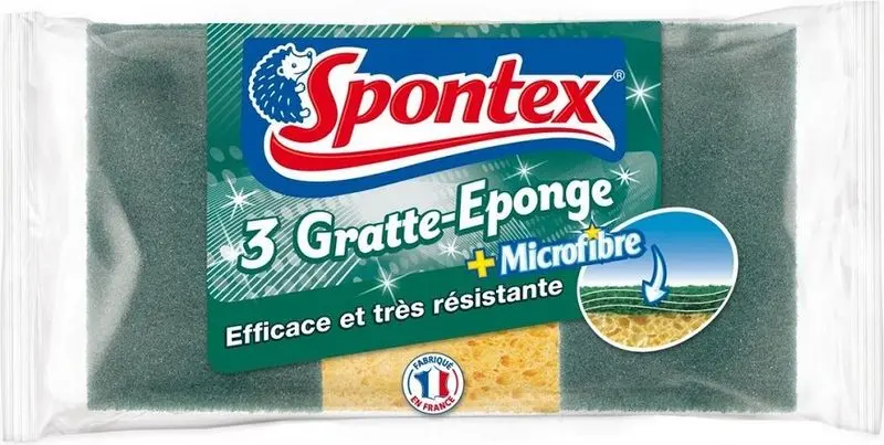 Microfibre Scrubbing Sponge Set – 3-Piece Cleaning Kit 1