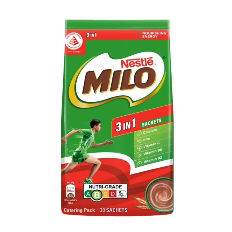 Milo 3-In-1 Activ-Go Hot Chocolate Sachets – 28 × 27G Box (#112542) 1