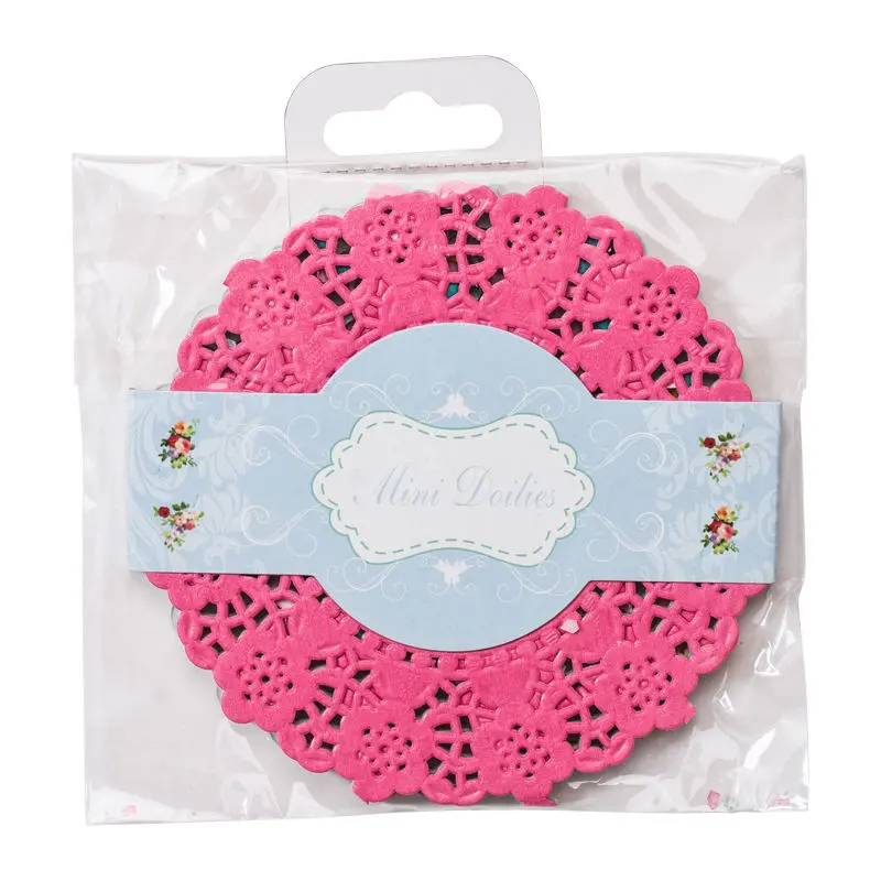 Mini Assorted-Colored Paper Doilies – 4.5" Diameter, Pack Of 100 (#62091) 1