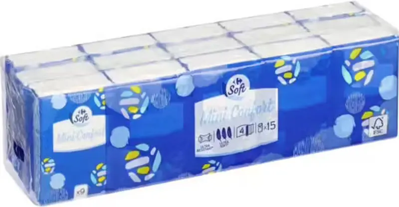 Mini Pocket Handkerchiefs – 15-Piece Soft Cotton Tissue Set 1