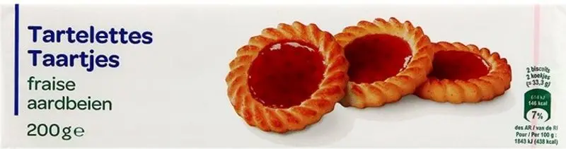 Mini Strawberry Pies 200G – Bite-Sized Fruit-Filled Pastry Cups (#116504) 1