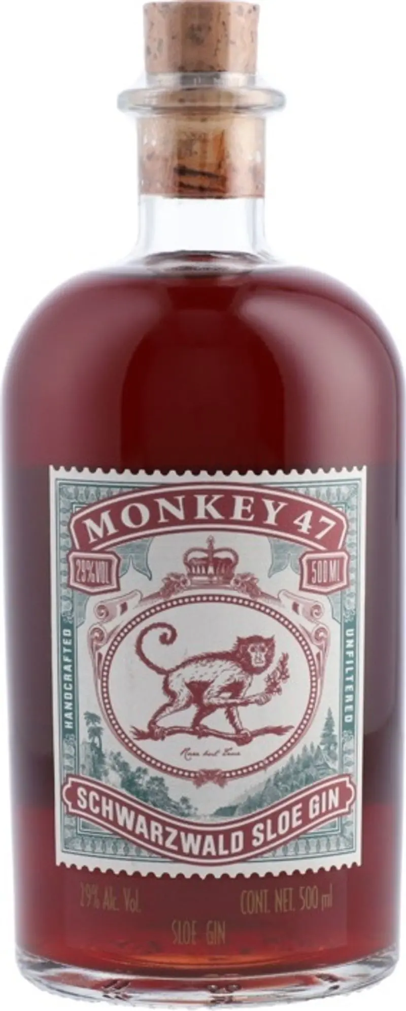 Monkey 47 Sloe Gin – 50Cl, Handcrafted German Gin Infused With Wild Sloe Berries (#123268) 1