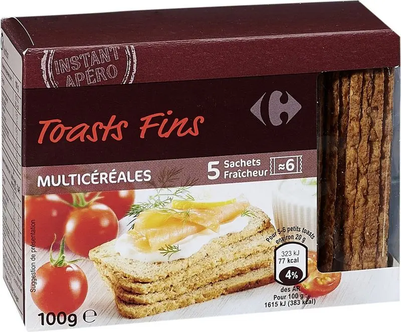 Multigrain Toasts – 100G Nutritious Wholegrain Crackers (#117584) 1