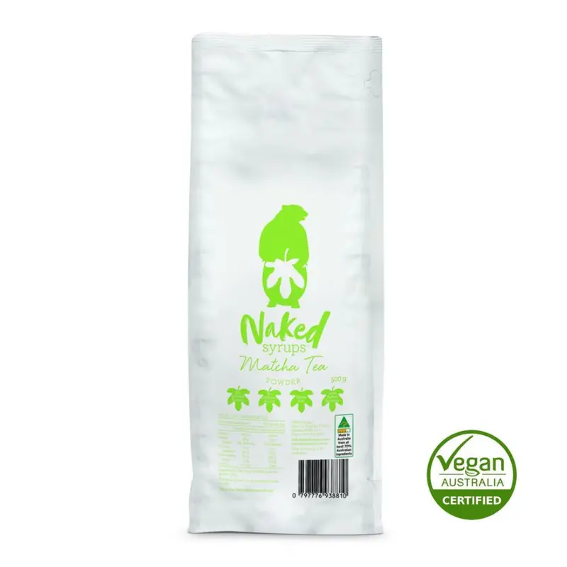 Naked Syrups Matcha Tea Powder – 500G Fine-Grind Pack 1