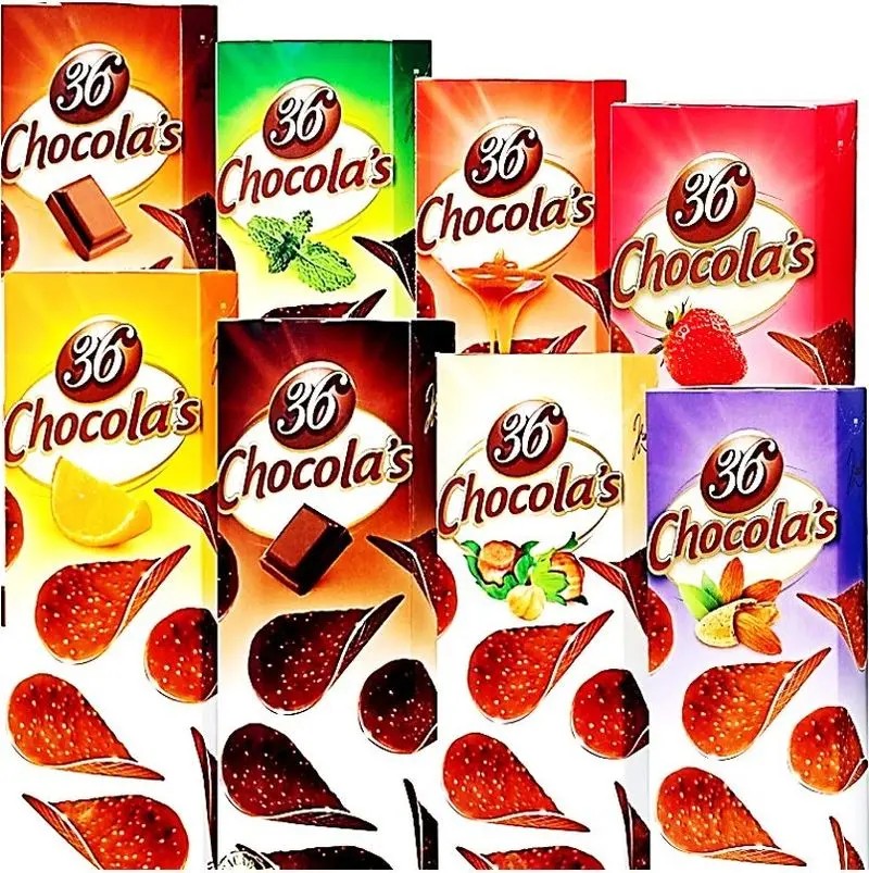 Orange Zest Crispy Chocolate Tiles – 125G Citrus-Infused Delight (#126766) 1