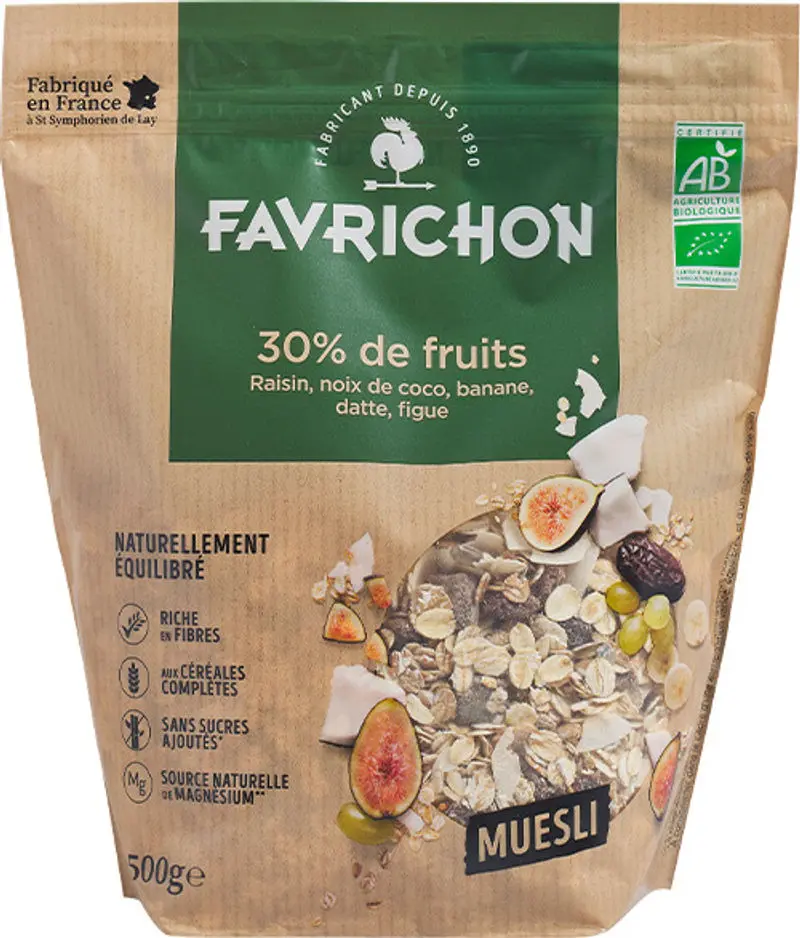 Organic 30% Fruit Muesli – 500G Box (#122188) 1